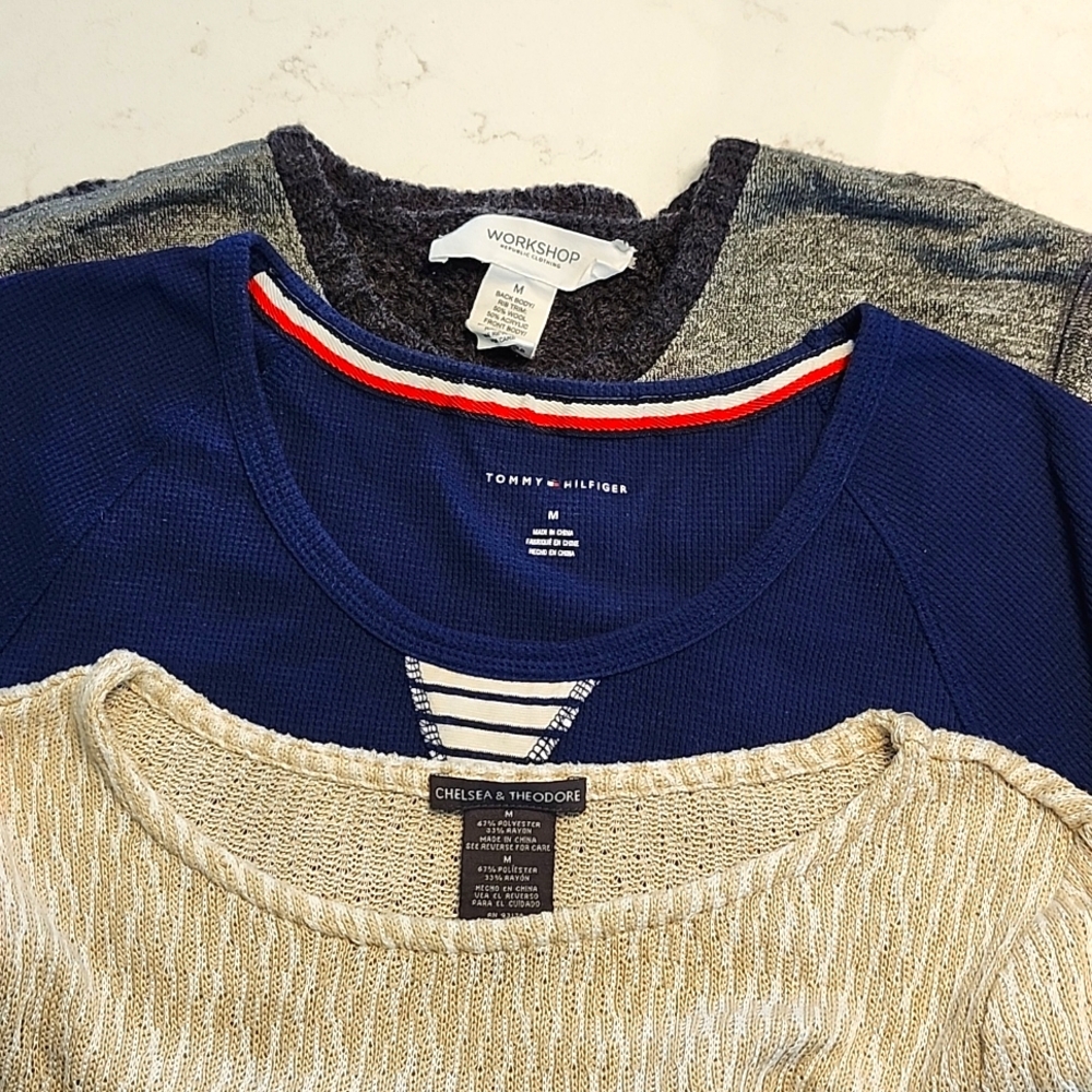 Sweater Bundle - 3 long sleeve textured